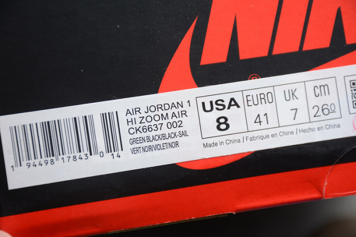 Jordan 1 Retro High Zoom Black Green - CK6637-002