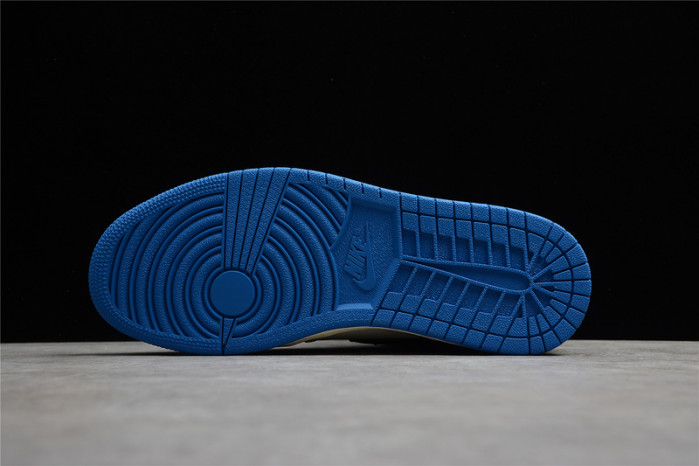 AIR JORDAN 1 TRAVIS SCOTT WHITE BLUE AND BLACK DH3227-105